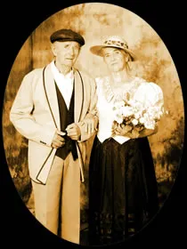 Historické foto v dobovém oděvu